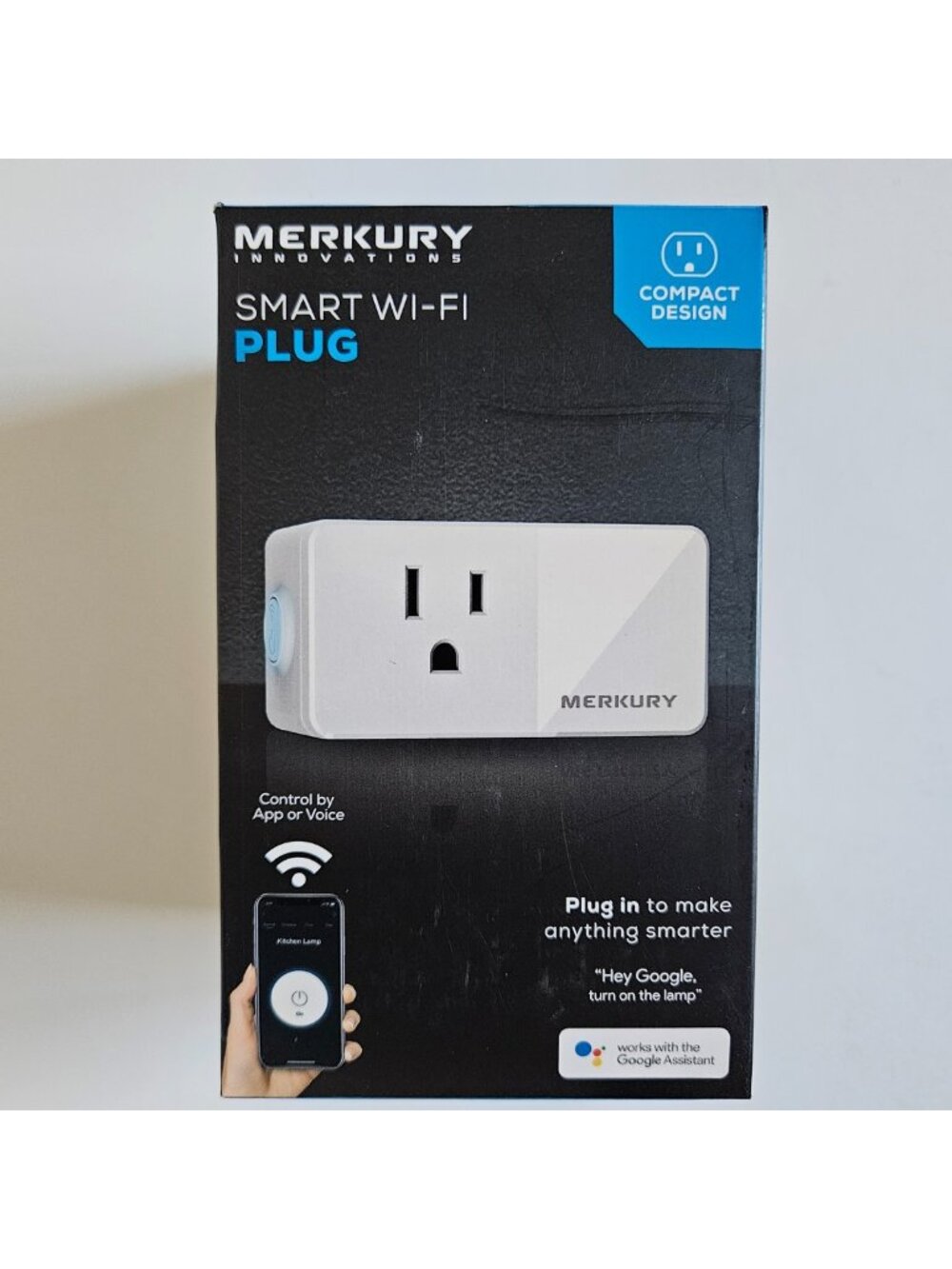 Merkury Smart WiFi Plug Outlet Alexa Google Assistant Geeni App w/ Box Tested